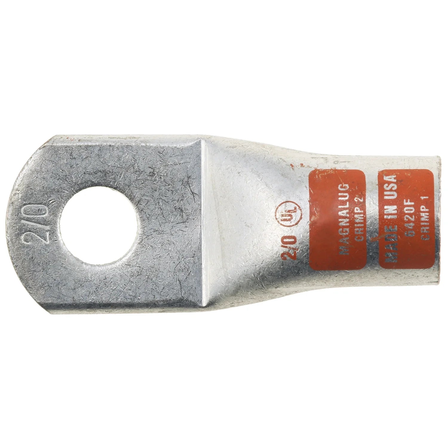 2/0 Quick Cable Magna Battery Lug, 3/8" Stud