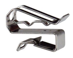 A pair of Heyco HeyClip S6447 SunRunner EZ Cable Clips on a white background.