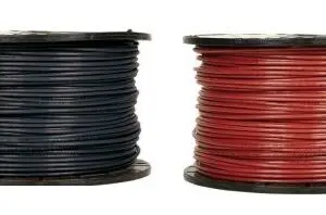 Two spools of 10 AWG USE-2/RHW-2 wire.