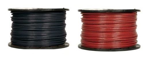 Two spools of 10 AWG USE-2/RHW-2 wire.