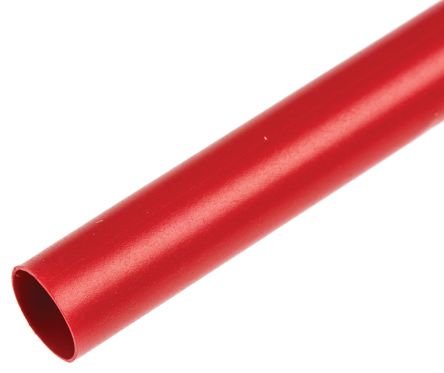 A red Heat-Shrink, 1" FlexTube (Red) on a white background.