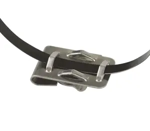 A Heyco Stainless Steel Edge Clip Nytye Mounting Platforms with a hook on it.