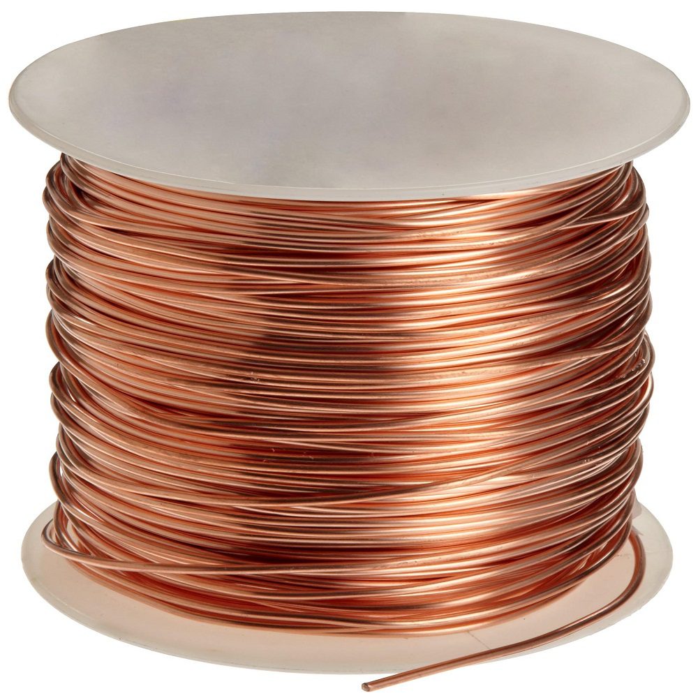 A #10 AWG Solid Bare Copper Grounding Wire.