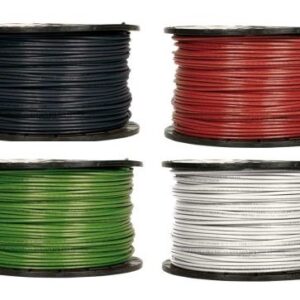 Four different colors of 10 AWG PV Cable.