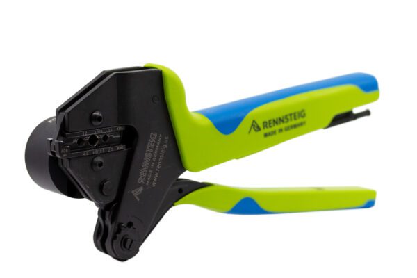 A Rennsteig Amphenol H4 Crimping Tool on a white background.