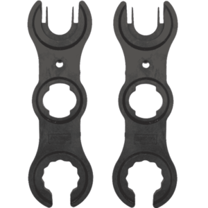 Two Trina TS4 Disconnect Wrenches on a black background.