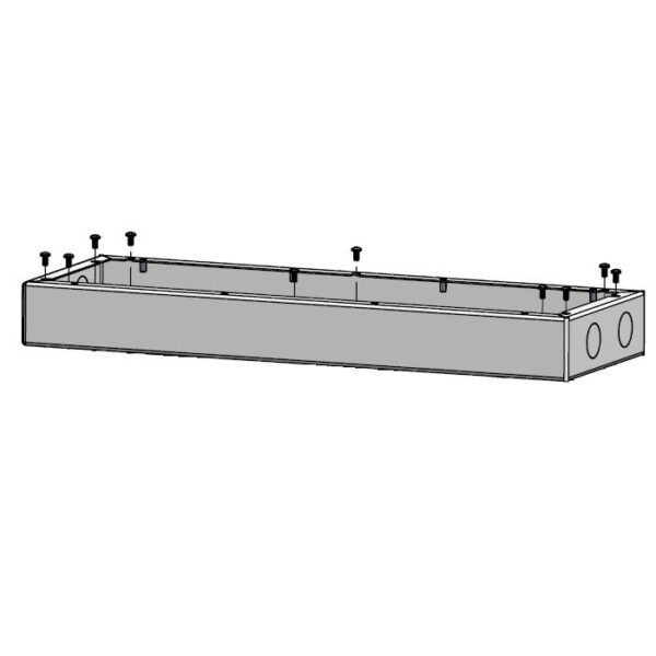 A metal bus bar with six terminals.